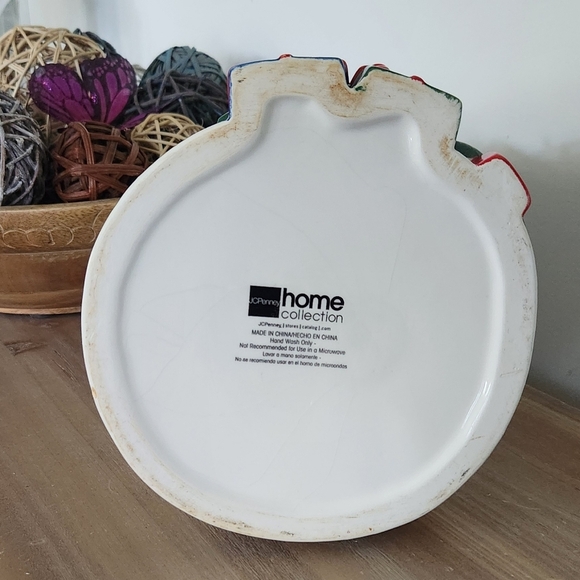 ⛄ Vintage JCPenney Christmas Snowman Cookie Jar, 15” Tall with Green Scarf & hat - Picture 8 of 16